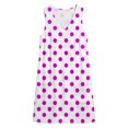 thumbnail image 4 of Yertdoel Summer Dresses for Women 2026 Fashion Printed V Neck Sleeveless Midi Dress with Pockets Beach Cozy Casual Sundress, 4 of 7