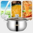 thumbnail image 6 of Sales Today Clearance! Gosuguu Stainless Steel 24cm Soup Pot, Double Ear Big Belly Pot, Heavy Duty Cooking Pot, Durable 201 Stainless Steel Soup & Stew Pot for Kitchen Use, 6 of 9