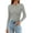 Grey, variant on Women's Long Sleeve Crewneck Tops 2024 Spring Fall Clothes Ribbed Knit Sweater Slim Fitted Casual Basic Tee Shirts