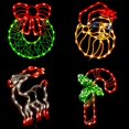 thumbnail image 1 of Decoraciones navideñas GMFINE para ventanas iluminadas, paquete de 4, 1 of 6