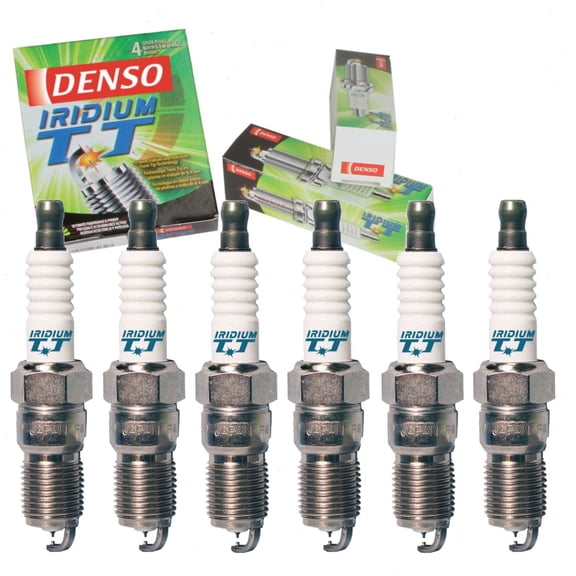 6 pc DENSO Iridium TT Spark Plugs compatible with Chevrolet Equinox 3.4L V6 2005-2009