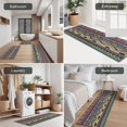 thumbnail image 5 of Colorful Ethnic Pattern Kitchen Rugs Sets Of 3,Kitchen Runner Rugs Non Skid Washable,Decorative Kitchen Floor Mats for Kitchen,Sink,Laundry,17"x30"+ 17"x47" + 17"x59", 5 of 6