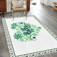 thumbnail image 2 of Area Rugs for Living Room 4x6 Ft, St Patrick's Day Non Slip Area Rugs for Kitchen Bedroom Entryway, Watercolor Lucky Shamrocks Heart Washable Carpet Runner Rug Floor Mats for Bedroom Home Decor, 2 of 8
