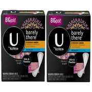 U by Kotex Barely There Liners, Light Absorbency-Unscented- 100 Count