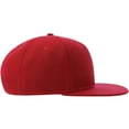 thumbnail image 3 of Atlantis  Adult 6 Panel Sustainable Flat Peak Baseball Cap, 3 of 3
