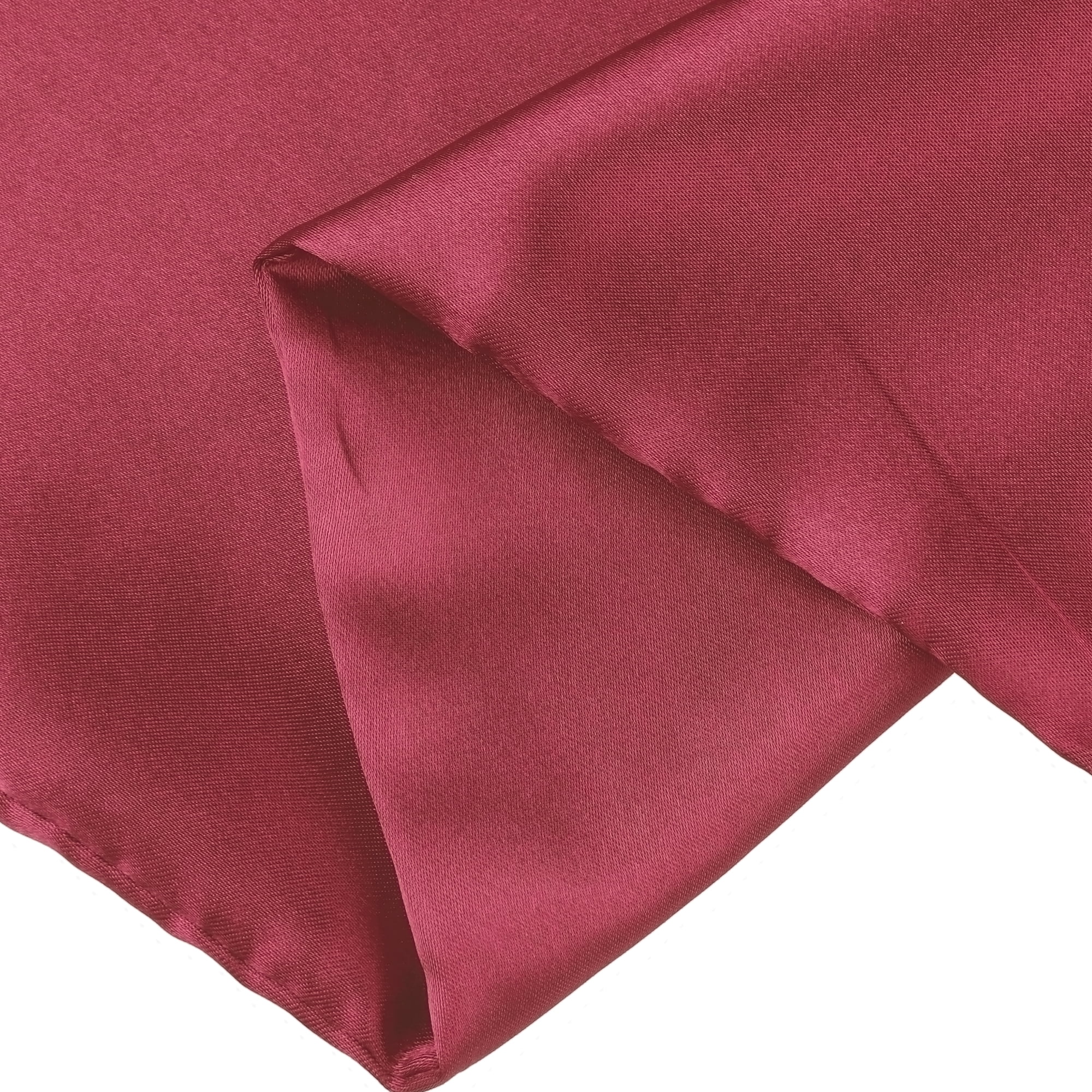 Unique Bargains Envelope Closure Breathable and Soft Satin Pillowcase (2 Count) Wine Red Queen