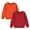 Red, variant on Odeerbi Toddler Boys Girls 2 PCS Cotton Crewneck Sweatshirts Fall Winter Pullover Sweatshirt Toddler Kids Cute Solid Color Long Sleeve Top Sweatshirts Toddler Clothes Red