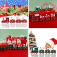 thumbnail image 2 of Decoración De Navidad Pequeño Tren Adornos Santa Claus Props Escena Regalo Para Niños Día E6H7, 2 of 4