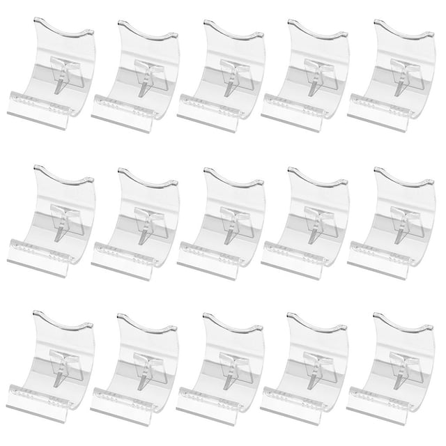 15x acrílico transparente encendedor pantalla caballete soporte placa monedas cápsulas Chips soportes 15 piezas Zulema Soporte de exhibición más ligero