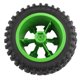thumbnail image 5 of Bewildely 4X RC Crawler Neumático de plástico para coche Simulado Neumáticos anchos Mejora de llantas de rueda Accesorios Reemplazo para Kits de construcción modelo Verde, 5 of 6