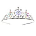 thumbnail image 3 of TUWAFE 2026 New Kids Rhinestone Tiara Birthday Girls Crystal Tiaras Wedding Pageant Comb Headband Little Flower Girl Hair Snowflake Tiara for Birthday,Party,Wedding,Pageant,Photo, 3 of 8