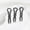 Black, variant on U Shaped Chignon Hair Pins 3PCS French Braid Styling Clip Sleek Bun Updo Sticks Hairpin Accessories For Women