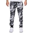 thumbnail image 4 of Homeyce Camo Sweatpants for Men Camouflage Drawstring Camo Print Sweatpants with Pockets Straight Leg Cargo Sweatpant Athletic Loose Fit Athletic Loose Sweat Pants,White 3XL, 4 of 5