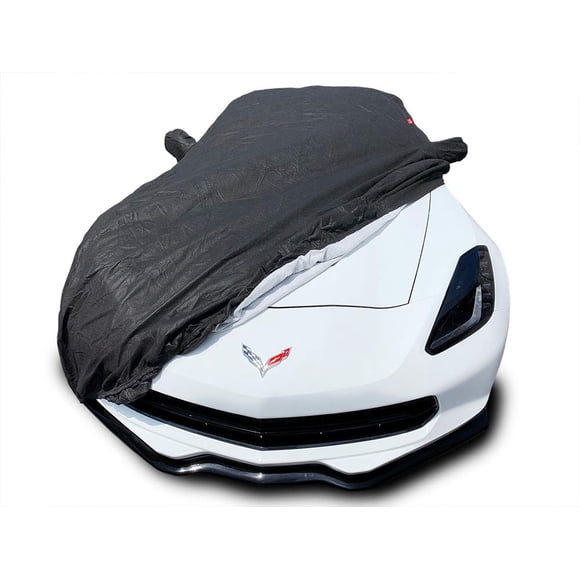 CarsCover Custom Fit C7 2014-2019 Chevy Corvette Stingray Z51/Z06/Grand Sport Car Cover for 5 Layer Ultrashield Black