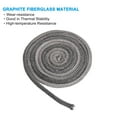 thumbnail image 4 of Uxcell 3/8"x 118" Wood Stove Gasket, Graphite Fiberglass Round Type High Temperature Resistance Seal Rope, Black, 4 of 6
