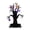 Black, variant on Halloween Light Up Spooky Tree Tabletop Decor, Black Haunted Tree with Ghost Spider Bat Pumpkin Lights Indoor Holiday Ornament, 16.93in x 11.81in