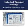 thumbnail image 4 of Vaseline Petrolatum Impregnated Dressing 3 x 36" Strip Mesh Gauze 8884415600 72 Ct, 4 of 7