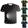 thumbnail image 1 of Farfi Moda Hombres 3D Geométricos Gráficos Impresión O Cuello Camiseta Manga corta Tees Top DZ-032 Farfi Camiseta de manga corta, 1 of 2