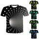 thumbnail image 1 of Farfi Moda Hombres 3D Gráficos geométricos Imprimir O Cuello Camiseta Manga corta Tees Top DZ-029 Farfi Camiseta de manga corta, 1 of 2