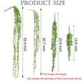 thumbnail image 3 of LAVA 2 Pcs Artificial Hanging Plants Fake Succulents String of Pearls Fake Hanging Basketplant for Home Kitchen Office Garden Wedding Decor, 35.4 inch, 3 of 10