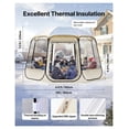 thumbnail image 5 of Bubble Tent 12x11.1ft, Waterproof Camping Dome Tent, Clear Igloo Shelter with Windows, 540° View for 10-12 Person Patio Backyard, 5 of 9