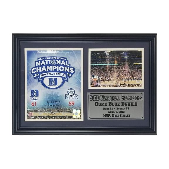 Duke University 2010 Champions 12"x18" MVP Kyle Singler Deluxe Double Photo Frame 