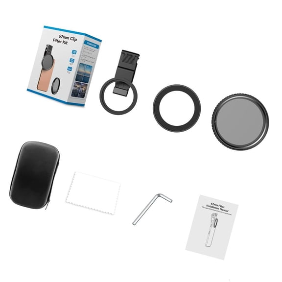 Phone Camera Lens ND Filters ND2-ND32 Filter with Clip for Phone 16 15 14 13