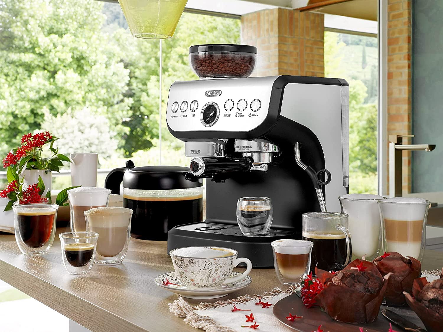 Zulay Magia Super Automatic Coffee Espresso Machine - Durable Espresso  Machine With Grinder - Coffee Maker With Easy To Use 7” Touch Screen, 19  Coffee Recipes, … in 2023