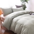 thumbnail image 4 of Juego de ropa de cama con edredón de fácil cuidado (n.º 3), funda de edredón de algodón lavable a máquina y 2 fundas de almohada, 4 of 8