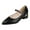 Black, variant on Aayomet Crock Thongs Fashion Summer And Autumn Women Casual Shoes Pointed Toe Buckle Solid Color Low Heel Thick Heel,Black 8