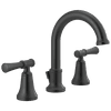 Chamberlain Two Handle Widespread Bathroom Faucet in Matte Black, 35747LF-BL-R