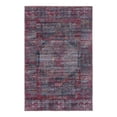 thumbnail image 3 of Unique Loom Mangata Collection Area Rug - Melissa (3' 11" x 6' Rectangle Red and Black/Orange), 3 of 12
