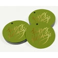 thumbnail image 3 of Inkdotpot Real Gold Foil Happy Holiday Tags Favor Hang Paper Tags 50 Pieces, 3 of 6