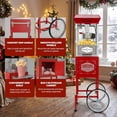 thumbnail image 5 of Movie Theater-Style Popcorn Machine Maker with Cart and 12-Ounce Kettle - Red, Vintage-Style Popper on Wheels, 5 of 8