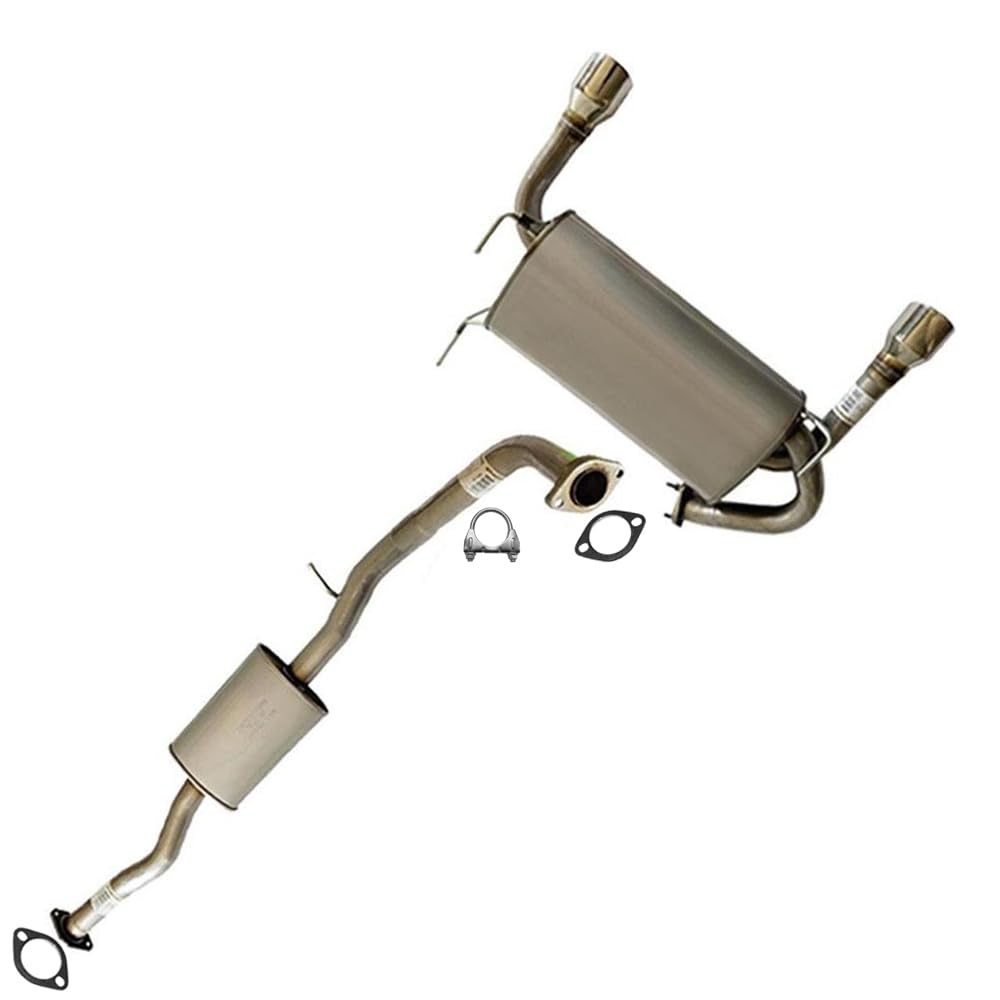 Direct Fit Muffler Assembly Exhaust Kit For 2003-2005 Honda Accord 3.0L, Aluminized