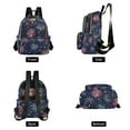 thumbnail image 4 of FORMRS Mini Backpack Purse for Women Travel Daypack Casual Shoulder Bag, Red and Blue Fireworks Pattern, 4 of 7