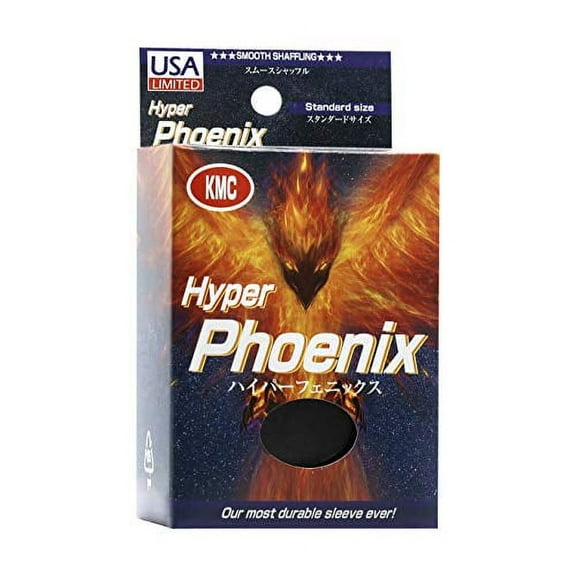 KMC - Hyper Phoenix Sleeves - Black (100ct)