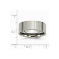 thumbnail image 6 of Titanium Flat 8mm Brushed Band Size: 13; for Adults and Teens; for Women and Men, 6 of 6