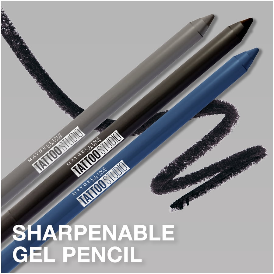 maybelline gel tattoo studio pencil liner eyeliner waterproof eye york tattoostudio onyx deep walmart sharpenable sharpen makeup bold brown tattoos