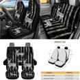 thumbnail image 4 of KUIFORTI American Flag Deer Car Seat Covers Set 15 Pcs Car Accessories Full Set for Women Men Easy Installation Wear-Resistant Fit Most Car, Truck, Suv, or Van, 4 of 7