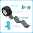 thumbnail image 3 of Uxcell 4Pcs Sports Self-Adhesive Tape, 2"x5Yards Bandage Wrap Tape, Black, 3 of 5