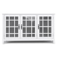 thumbnail image 6 of Simpli Home Connaught 60 inch Wide Solid Wood Traditional Wide Storage Cabinet Buffet in White, 6 of 14