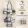 thumbnail image 2 of Over the Shower Head Shower Organizer, Hanging Bathroom Storage Rack with 12 Hooks, Shower Caddy with Toothbrush Holder, 2 of 10