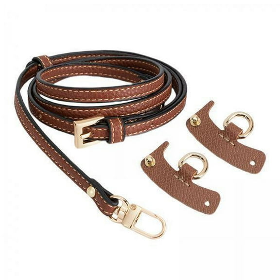 2xLuggage Straps Parts Bag Strap for Briefcase Clutch Bag Purse Brown