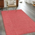 thumbnail image 4 of Vintage Coral Red Area Rug Washable 3x5 Entryway Rug Non-Slip Indoor Low Pile Farmhouse Retro Solid Color Linen Texture Floor Carpet Small Rugs for Bedroom Office Living Room Kitchen Entrance Nursery, 4 of 8