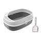 thumbnail image 1 of Caja de arena para gatos, inodoro, orinal, cubeta para tamizar la arena, bandeja para arena para mascotas, caja de arena para gatos para animales 42 cm x 29 cm x 16 cm, 1 of 9