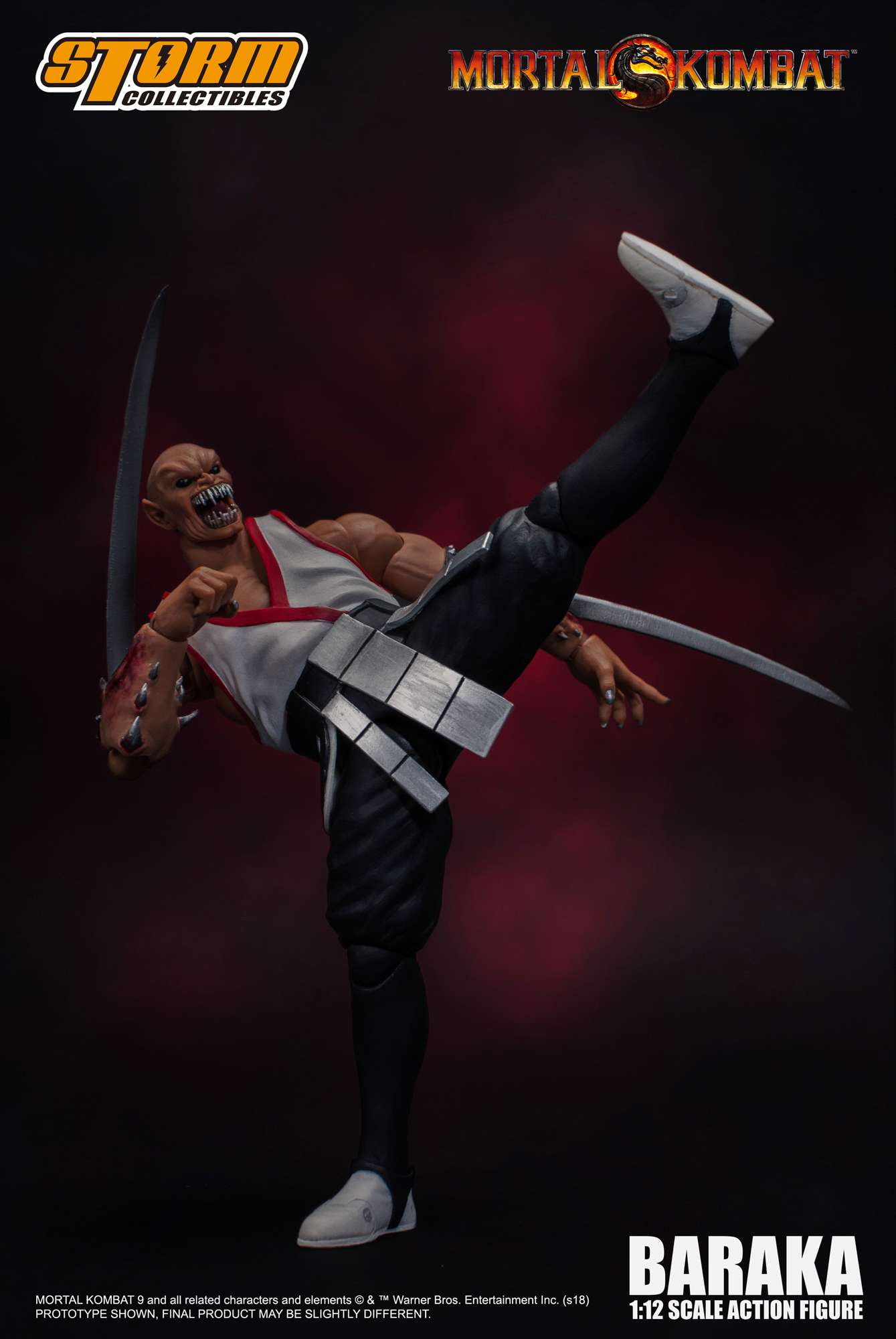 Mortal Kombat Baraka, Storm Collectibles 1:12 Action Figure
