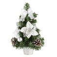thumbnail image 2 of Abbracc Tabletop Mini Christmas Tree Artificial Xmas Tree Decor with Ornaments Miniature, 2 of 9