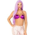 thumbnail image 1 of Avenue Women's Mermaid Seashell Bra Top Violet Large, 1 of 1