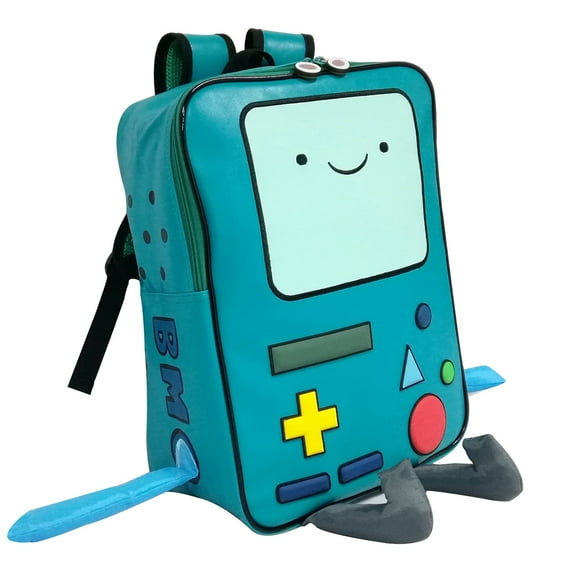 BeeMore Cartoon Robot Travel Laptop Cute Backpack Blue PU Robot Animal BeeMore Finn Jake Adventure Trip Backpack Water Resistant College Computer Bag Gift for Men & Women Fits 15.6 Inch Notebook